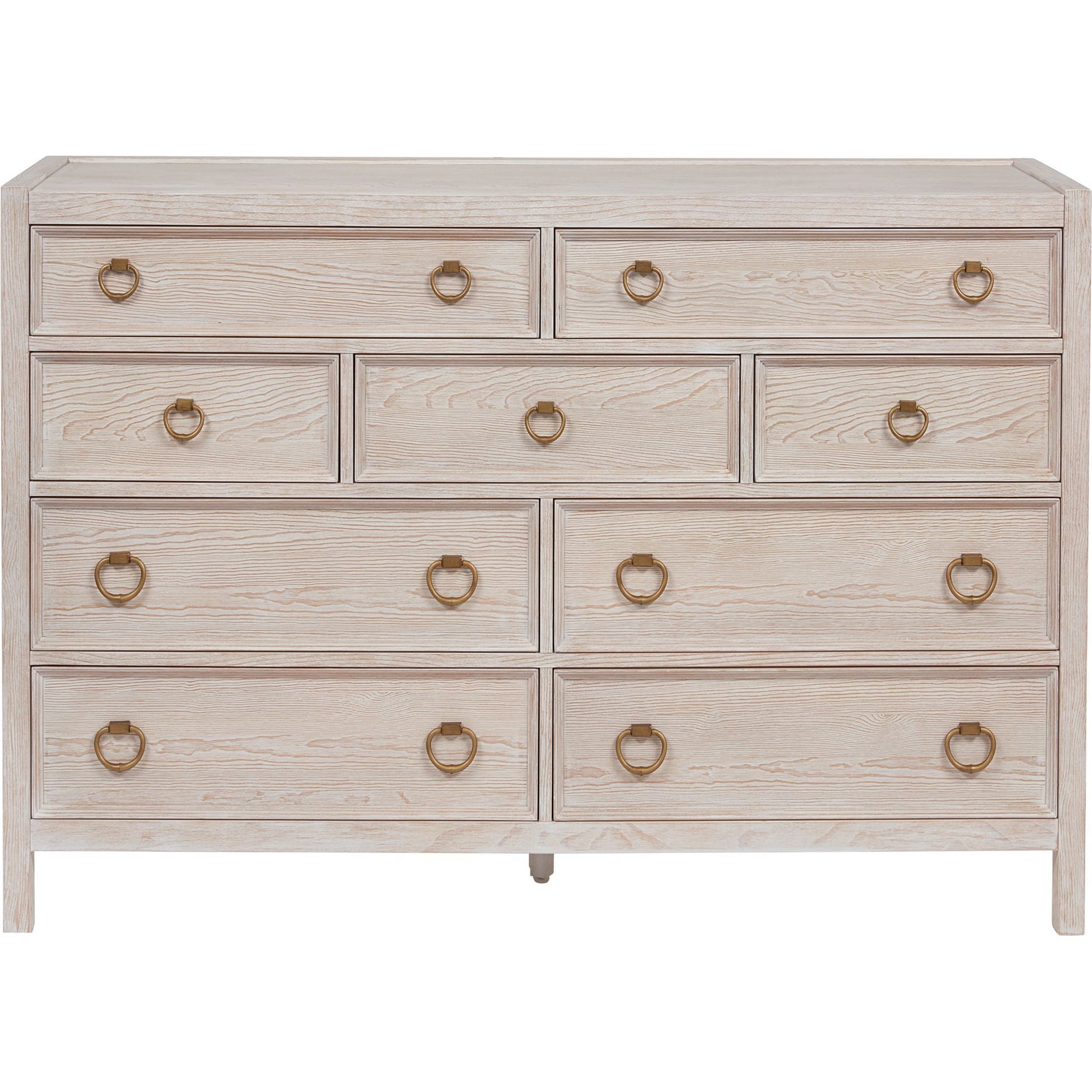 Getaway Dresser by Coastal Living by Universal Furniture in antique brass and sea oat. Made from unique in a transitional style.