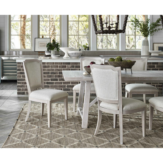 Getaway Upholstered Side Chair (Set of 2) by Coastal Living by Universal Furniture in derry cream and sea oat. Made from unique in a transitional style.
