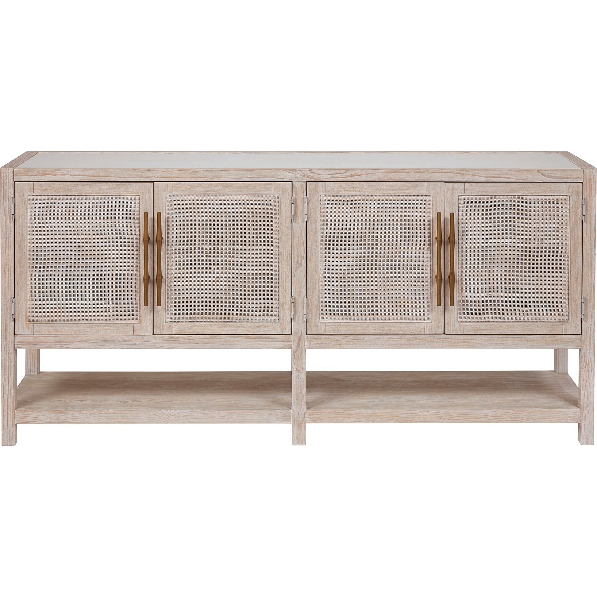 Getaway Buffet by Coastal Living by Universal Furniture in antique brass and sea oat. Made from unique in a transitional style.
