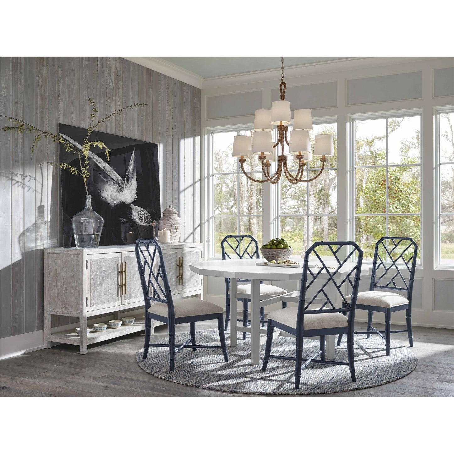 003 SI-1871211 | Lifestyle | Getaway Buffet by Coastal Living by Universal Furniture in antique brass and sea oat. Made from unique in a transitional style.