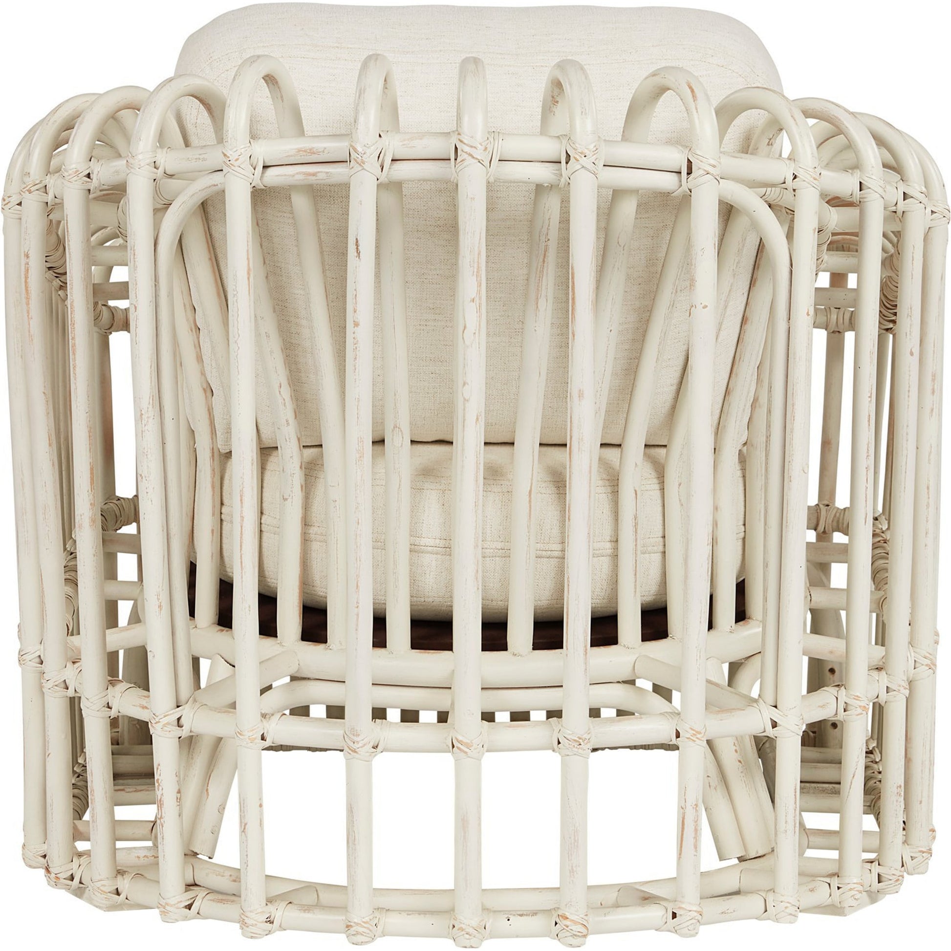 Camps Bay Rattan Chair by Coastal Living by Universal Furniture in nomad snow and egret. Made from 92% polyester, 8% linen in a coastal style.