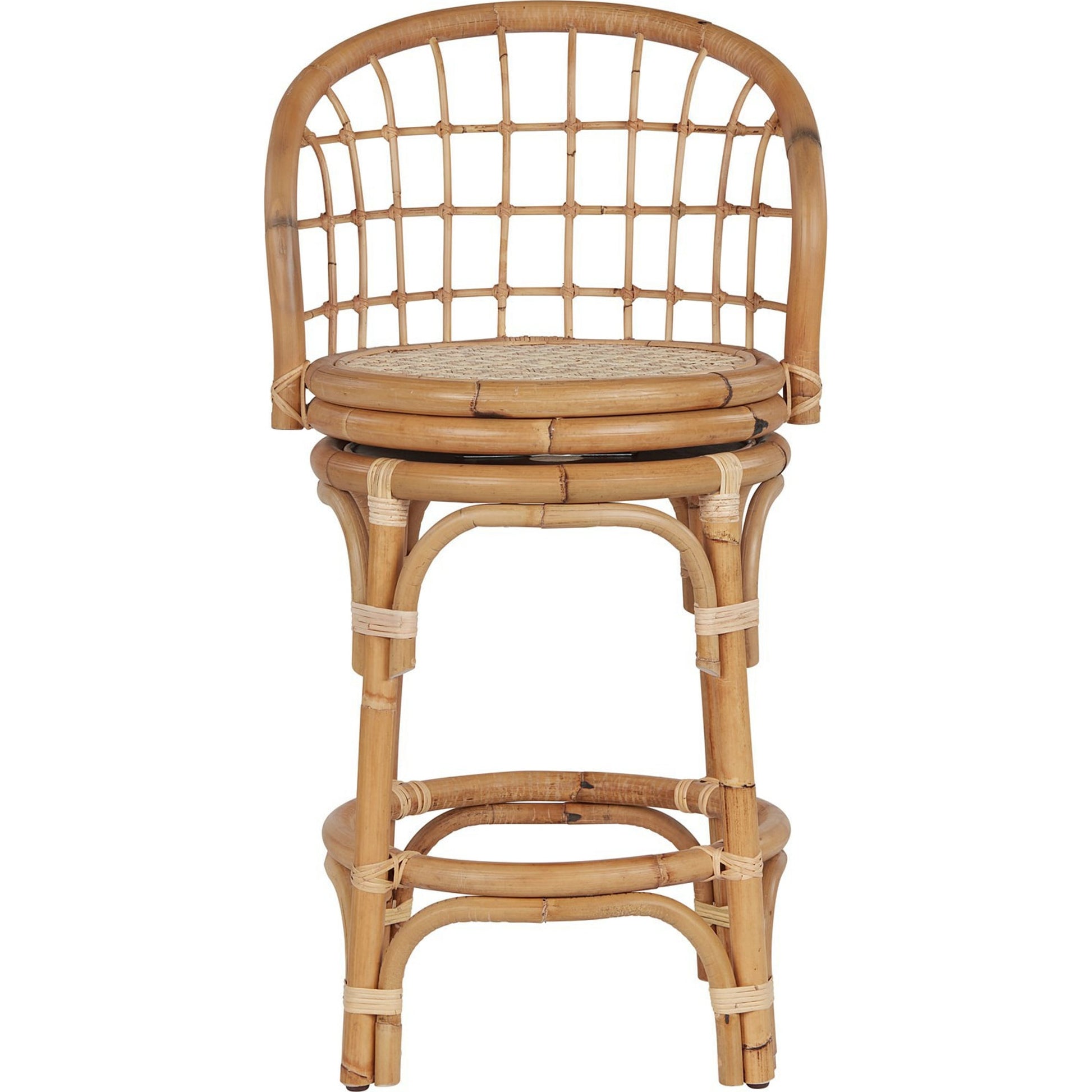 Getaway Rattan Counter Stool by Coastal Living by Universal Furniture in antique brass and natural rattan. Made from unique in a coastal style.