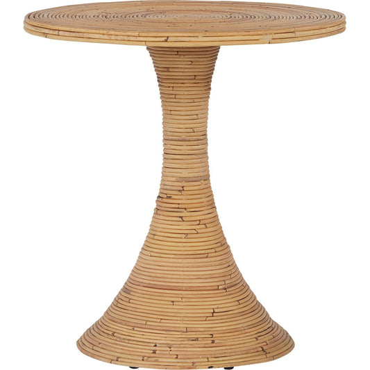 Tulum Accent Table by Coastal Living by Universal Furniture in antique brass and natural rattan. Made from unique in a coastal style.