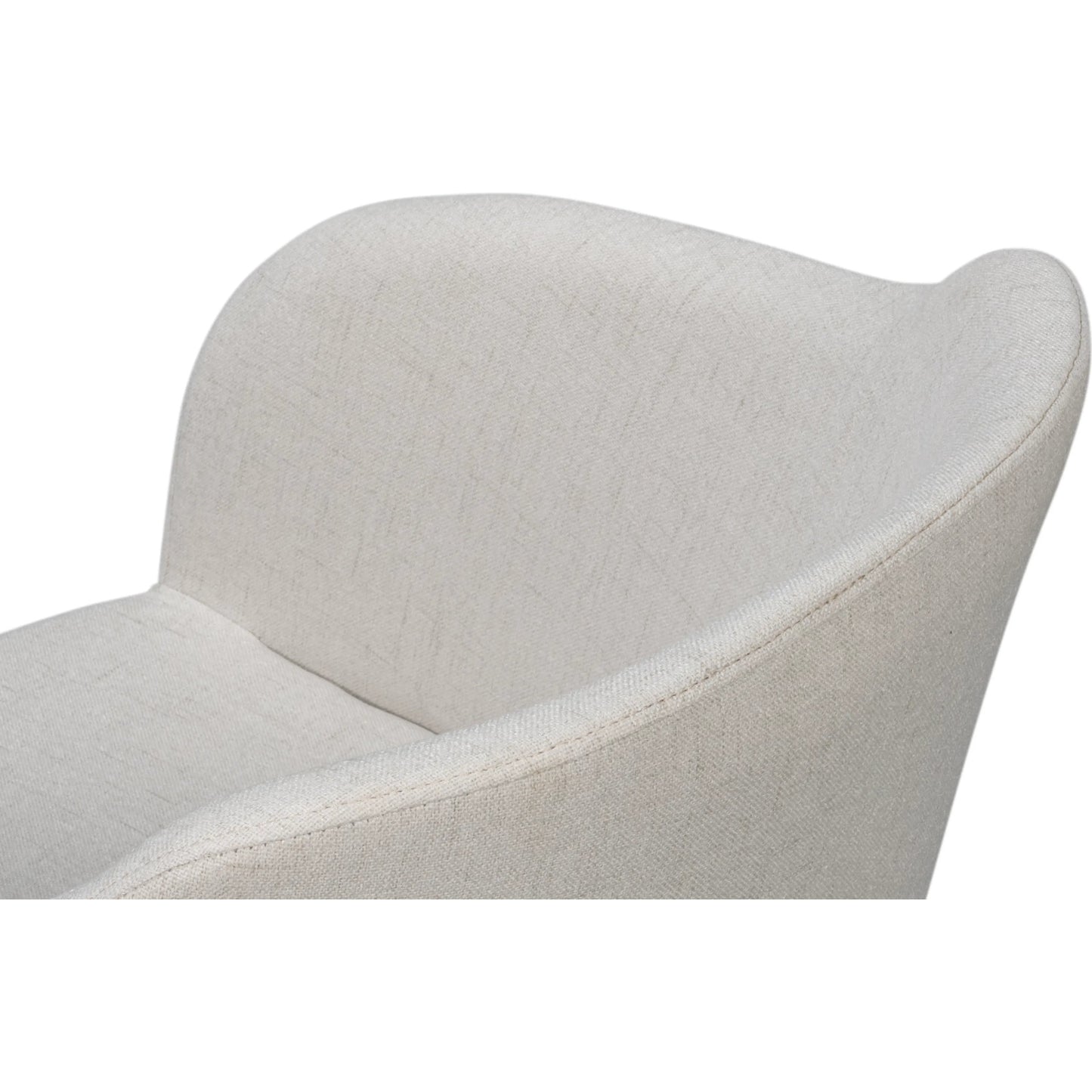 002 SI-2447892 | Additional Silo | Occasional Contemporary Chair by Sarreid Ltd. in white. Made from beechwood, lime white, crema fabric in a unique style.