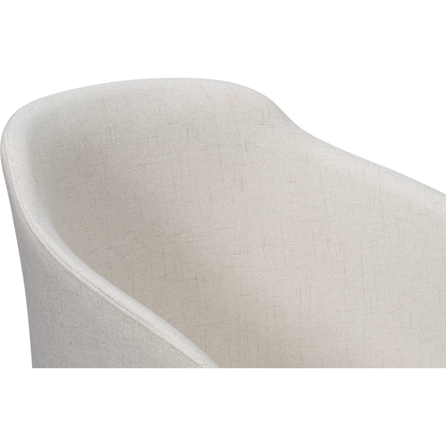003 SI-2447892 | Additional Silo | Occasional Contemporary Chair by Sarreid Ltd. in white. Made from beechwood, lime white, crema fabric in a unique style.