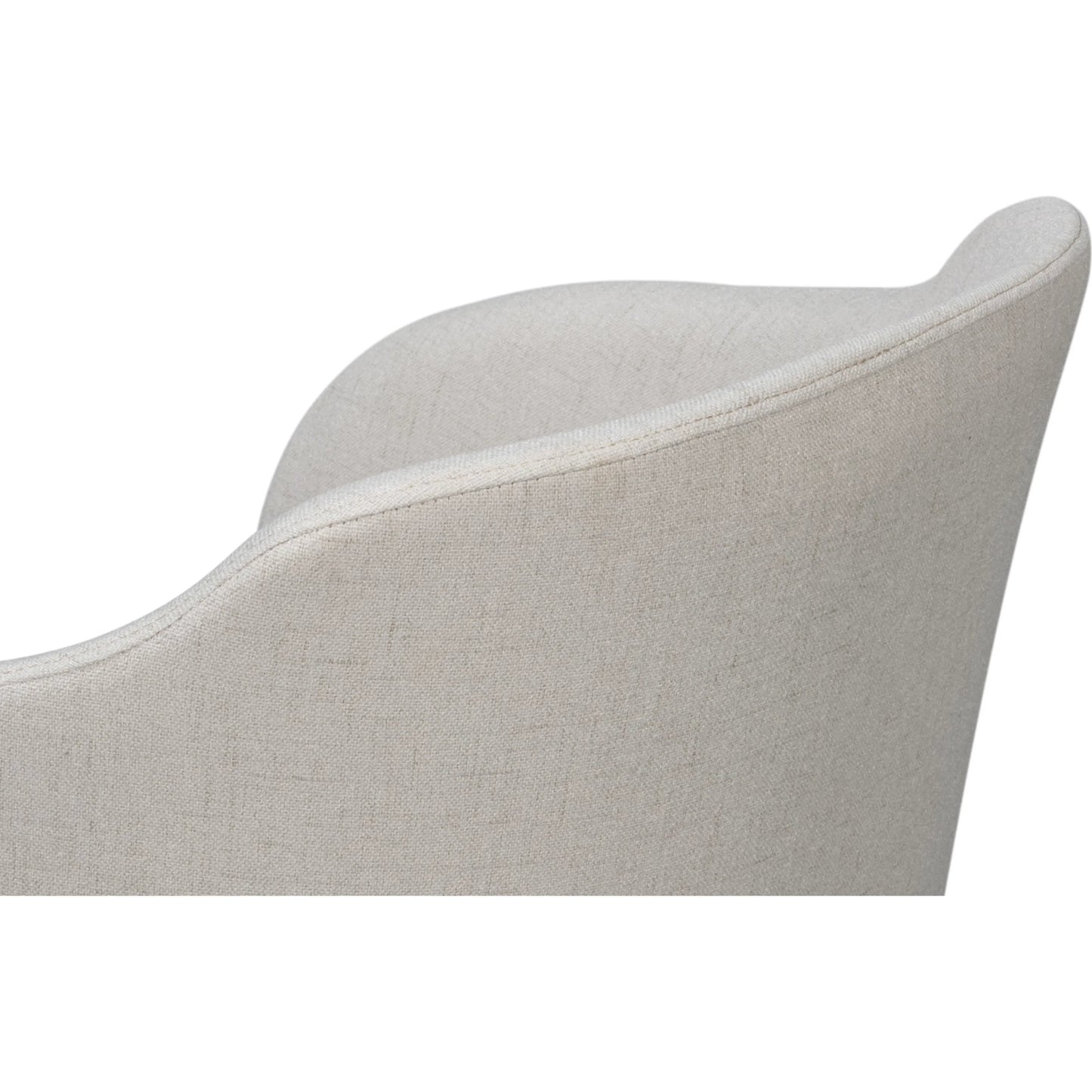 006 SI-2447892 | Additional Silo | Occasional Contemporary Chair by Sarreid Ltd. in white. Made from beechwood, lime white, crema fabric in a unique style.