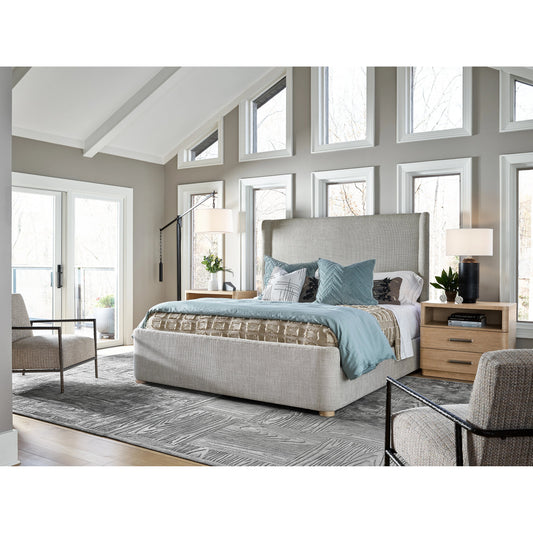 Nomad Daybreak Bed by Universal Furniture in solaz sand. Made from 100% polyester in a modern style.