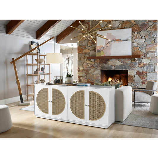 Nomad Credenza by Universal Furniture in glacier white. Made from unique in a modern style.