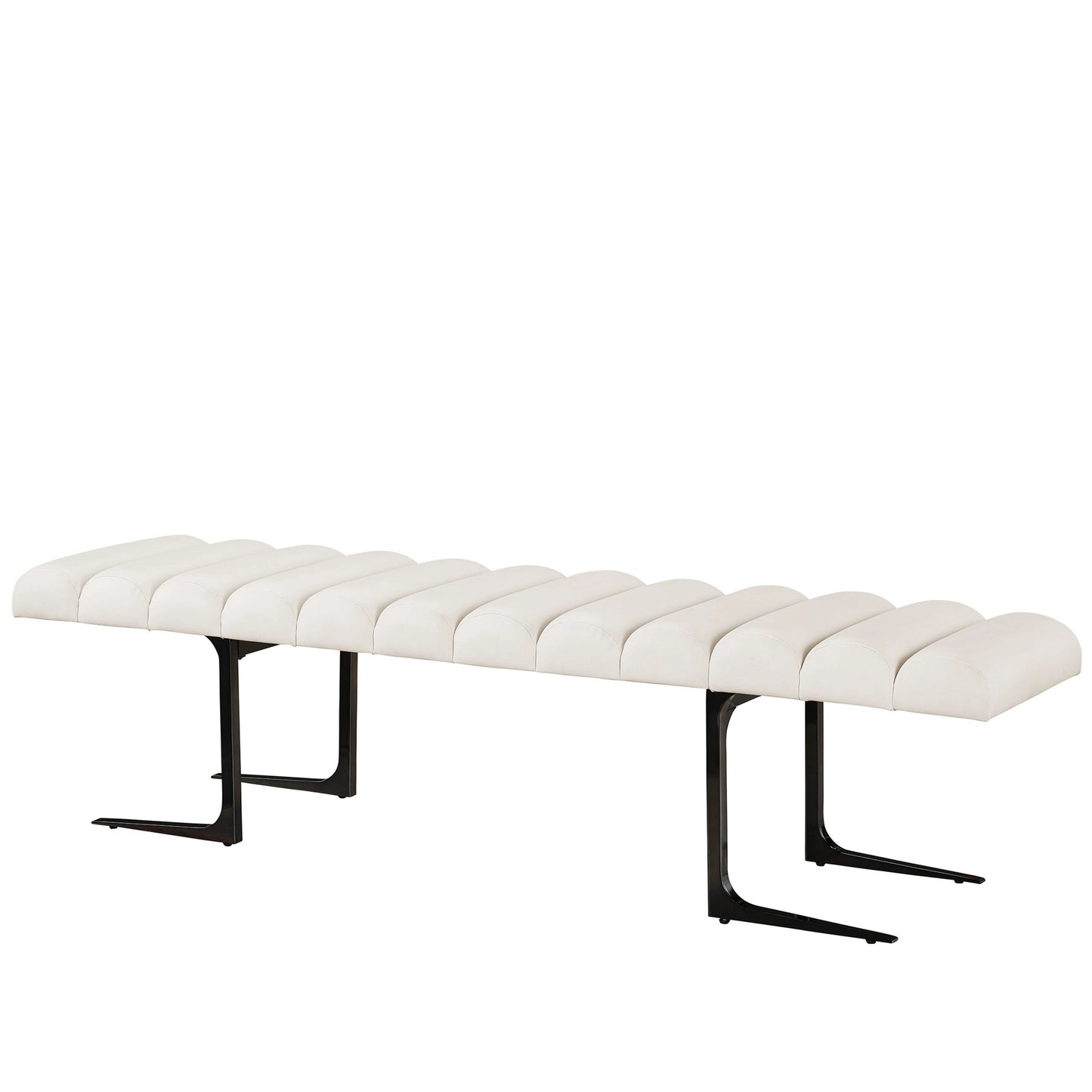 001 SI-2062445 | Additional Silo | Erinn V X Universal Devereux Bed Bench by Universal Furniture in endurance sand and black nickel. Made from 80% polyurethane, 20% polyester in a modern style.