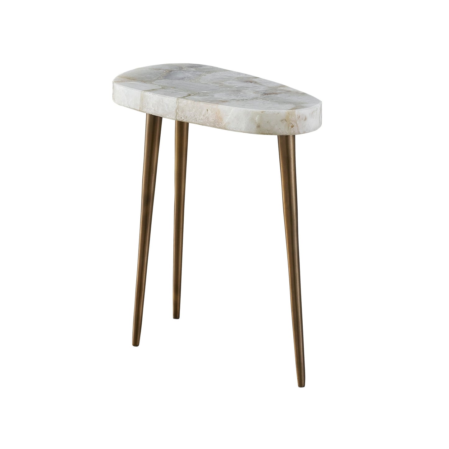 004 SI-2062447 | Additional Silo | Erinn V X Universal Fino Short Side Table by Universal Furniture in agate, antique satin brass. Made from unique in a modern style.