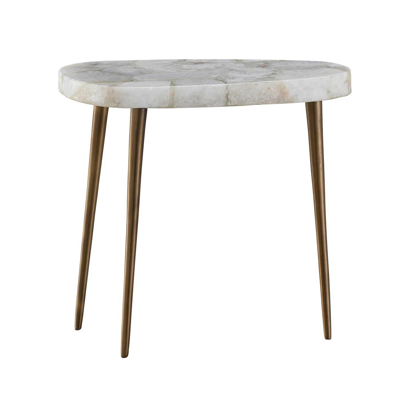 003 SI-2062447 | Additional Silo | Erinn V X Universal Fino Short Side Table by Universal Furniture in agate, antique satin brass. Made from unique in a modern style.