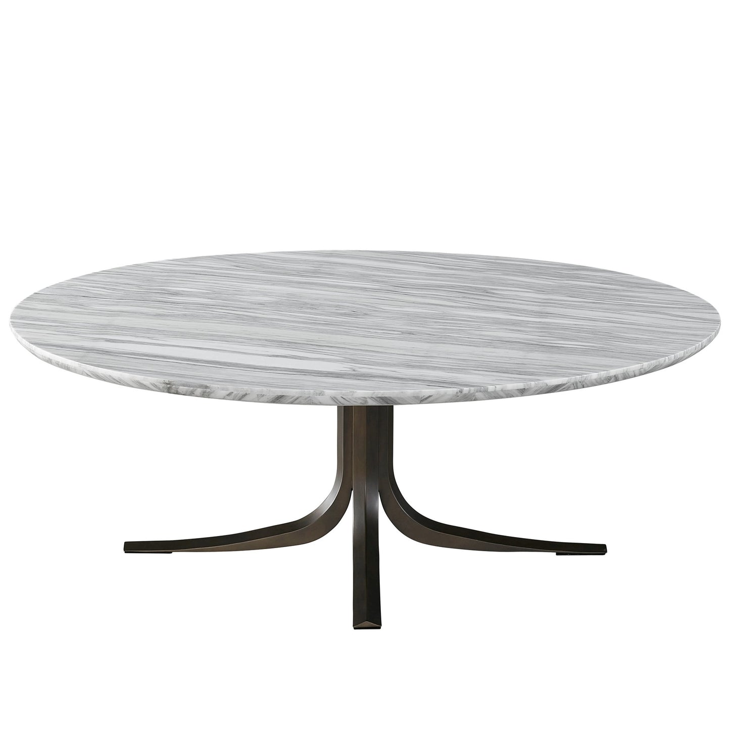 001 SI-2062441 | Additional Silo | Erinn V X Universal Aro Cocktail Table by Universal Furniture in calacatta marble, satin bronze. Made from marble, cast aluminum in a modern style.