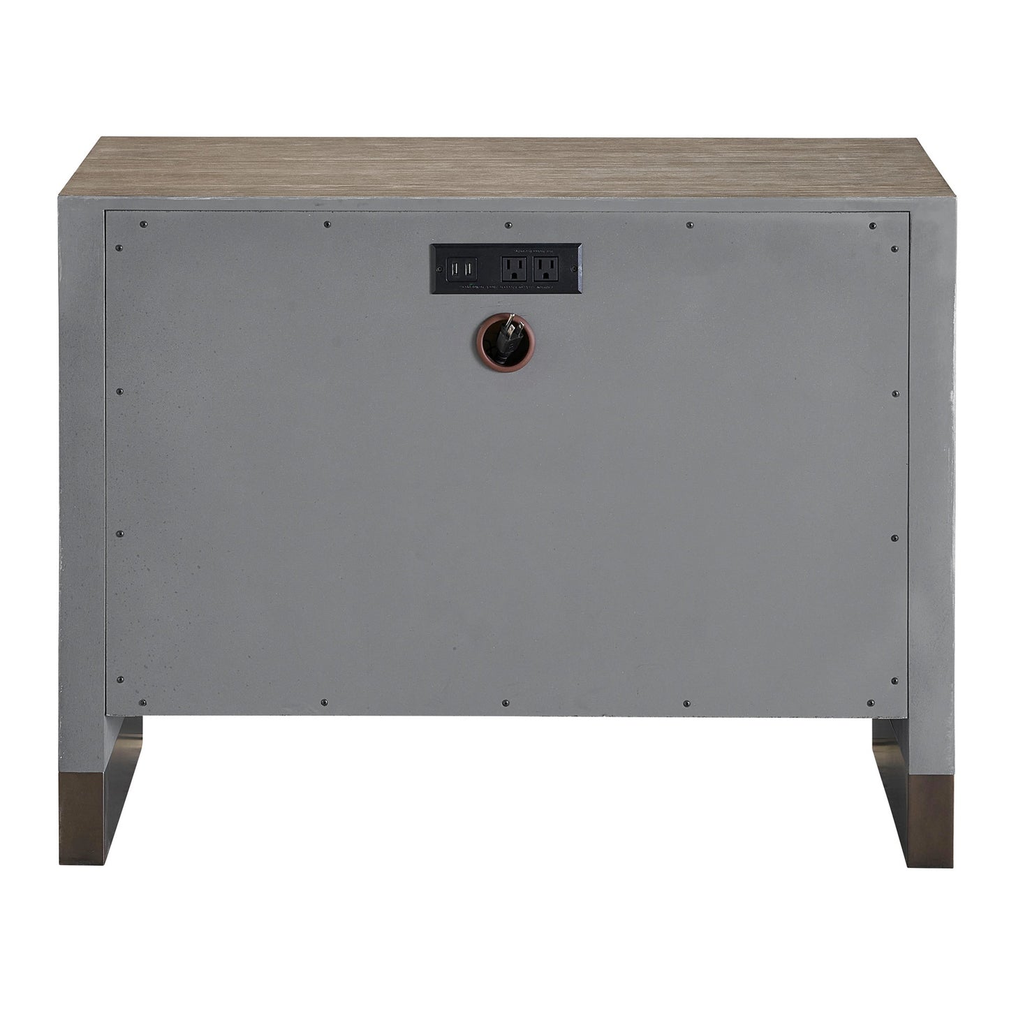 003 SI-2062475 | Additional Silo | Erinn V X Universal Vista Nightstand by Universal Furniture in weathered oak, textured linen. Made from unique in a modern style.