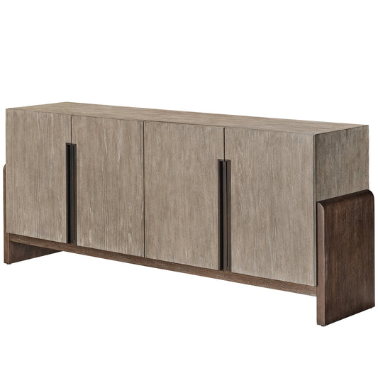 Erinn V X Universal Pescadero Credenza by Universal Furniture in weathered oak, otter. Made from unique in a modern style.