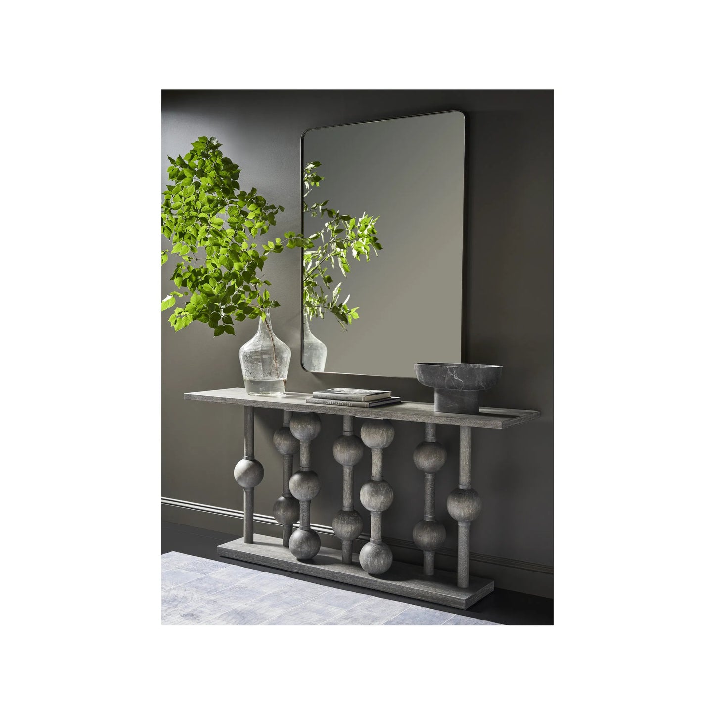 002 SI-2146348 | Closeup | Coalesce Foxglove Console by Universal Furniture in dusk. Made from unique in a unique style.