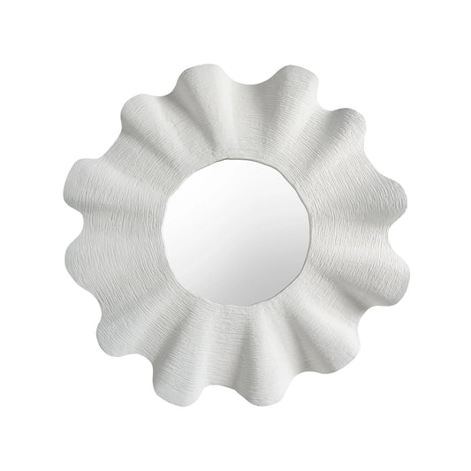 Weekender Scallop Mirror by Coastal Living by Universal Furniture in shell white. Made from unique in a modern style.