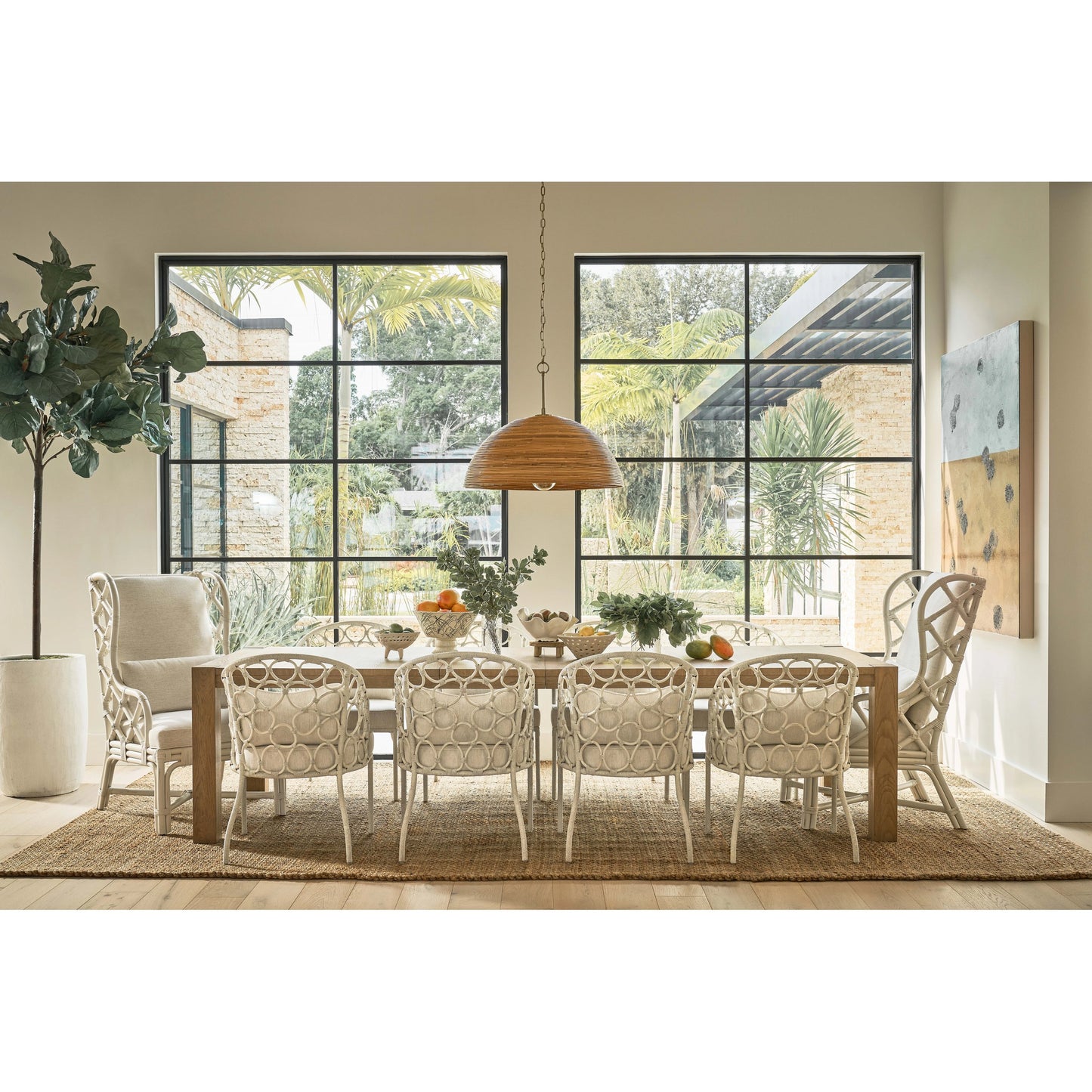 006 SI-2130284 | Lifestyle | Weekender Dining Table by Coastal Living by Universal Furniture in sand dune. Made from unique in a modern style.