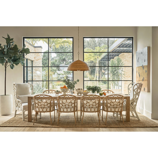 Weekender Santa Rosa Arm Chair by Coastal Living by Universal Furniture in white rattan. Made from unique in a cottage & farmhouse style.
