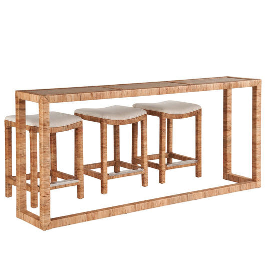 Weekender Sandbar Console by Coastal Living by Universal Furniture in natural. Made from unique in a coastal style.