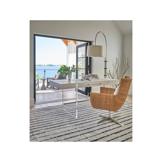 Weekender Cabo Writing Desk by Coastal Living by Universal Furniture in white sand. Made from unique in a modern style.