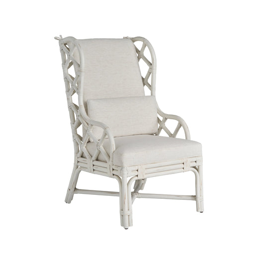 Weekender Santa Rosa Arm Chair by Coastal Living by Universal Furniture in white rattan. Made from unique in a cottage & farmhouse style.