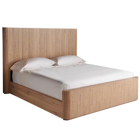 Modern Walker Bed by Universal Furniture in organic natural oak. Made from unique in a transitional style.