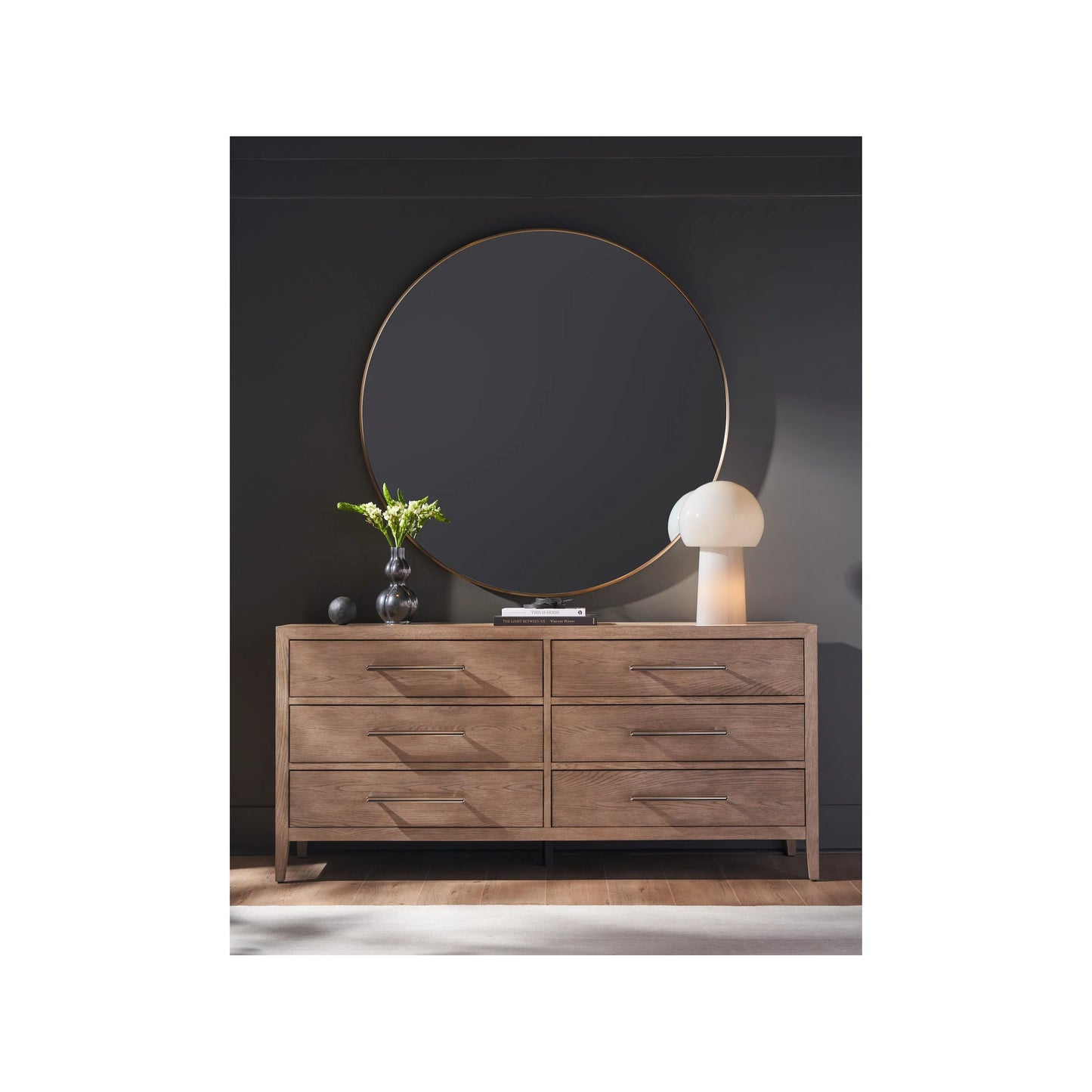 004 SI-2195613 | Lifestyle | Modern Cove Drawer Dresser by Universal Furniture in gray oak. Made from unique in a unique style.