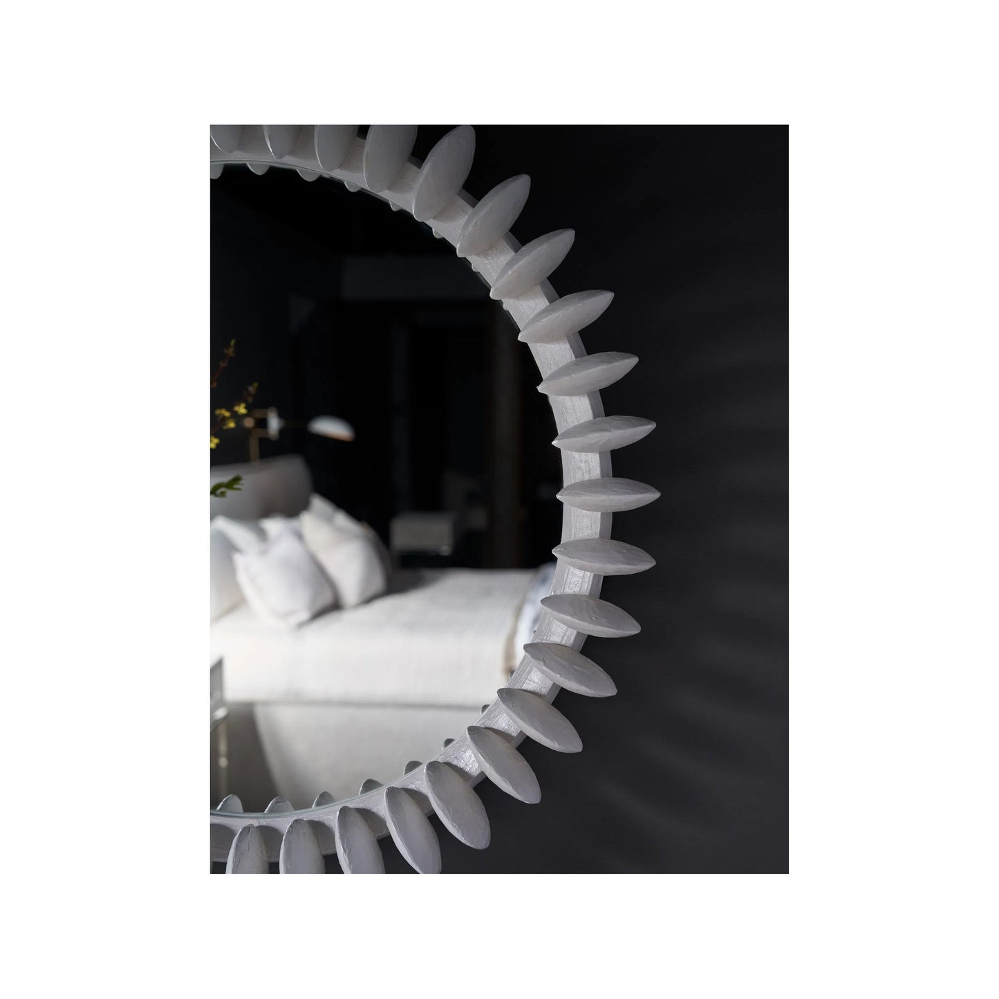 003 SI-2195687 | Closeup | Modern Solstice Mirror by Universal Furniture in white. Made from unique in a unique style.