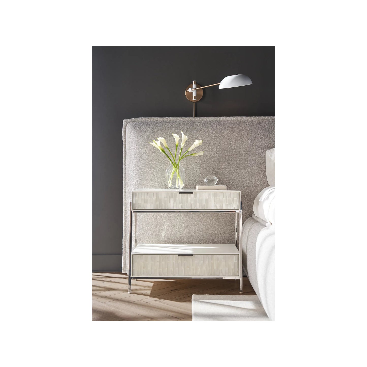 006 SI-2195631 | Lifestyle | Modern Ingrid Nightstand by Universal Furniture in natural. Made from unique in a unique style.