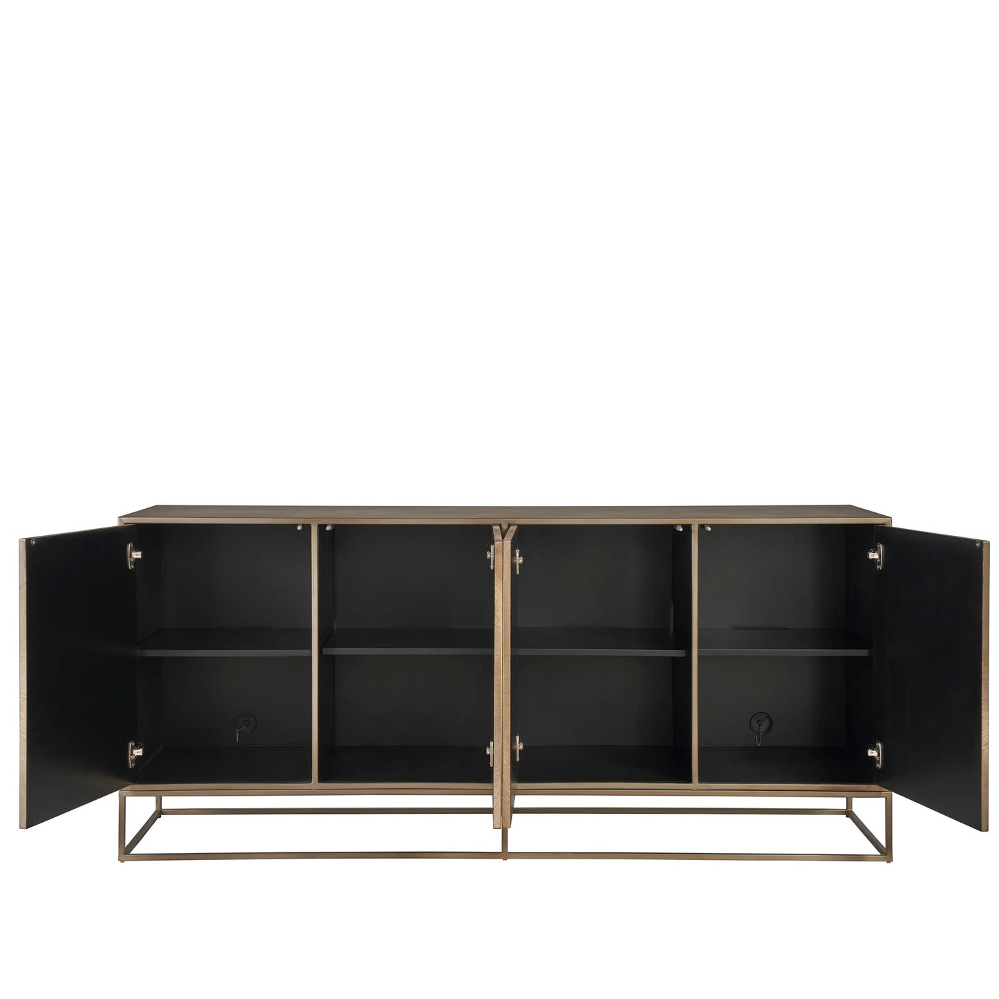 003 SI-2195630 | Additional Silo | Modern Fusion Credenza by Universal Furniture in aged brass. Made from unique in a unique style.
