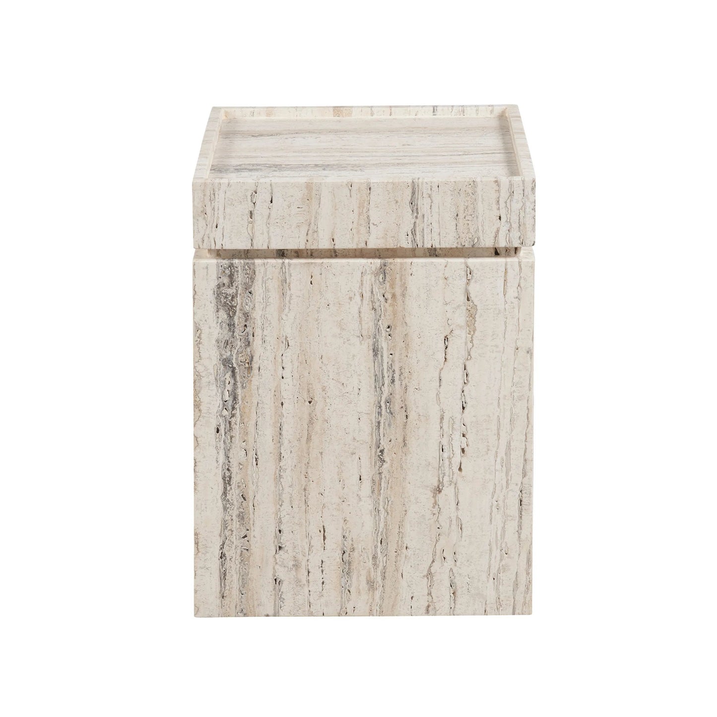 002 SI-2195615 | Additional Silo | Modern Daxton Accent Table by Universal Furniture in white travertine. Made from unique in a unique style.