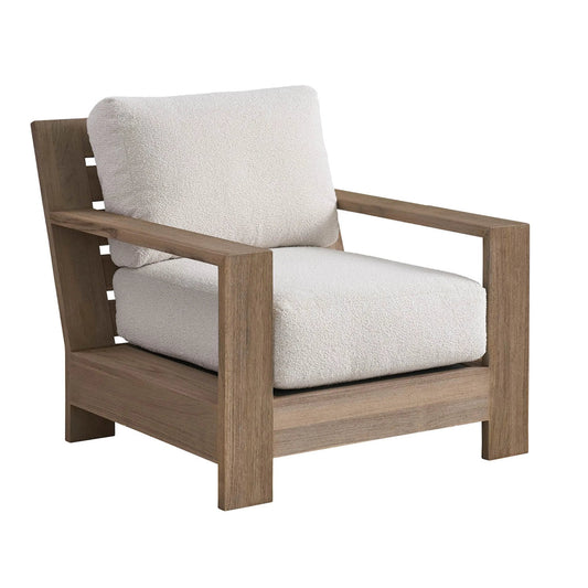 Saratoga Lounge Chair by Coastal Living by Universal Furniture in warm weathered teak. Made from unique in a transitional style.