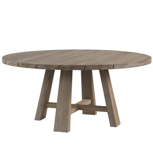 Saratoga Round Dining Table by Coastal Living by Universal Furniture in warm weathered teak. Made from unique in a transitional style.