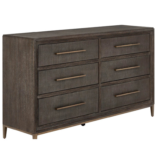 001 SI-2473001 | Primary Silo | Montclair 6-Drawer Dresser by Universal Furniture in cocoa. Made from unique in a transitional style.
