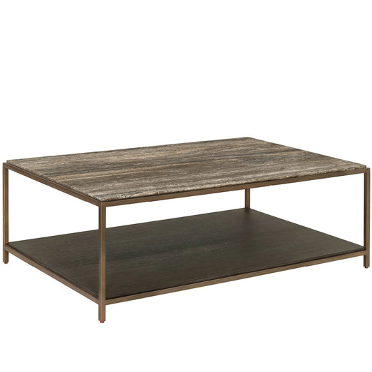 001 SI-2473006 | Primary Silo | Montclair Brindle Cocktail Table by Universal Furniture in smoked gold, travertine. Made from unique in a transitional style.