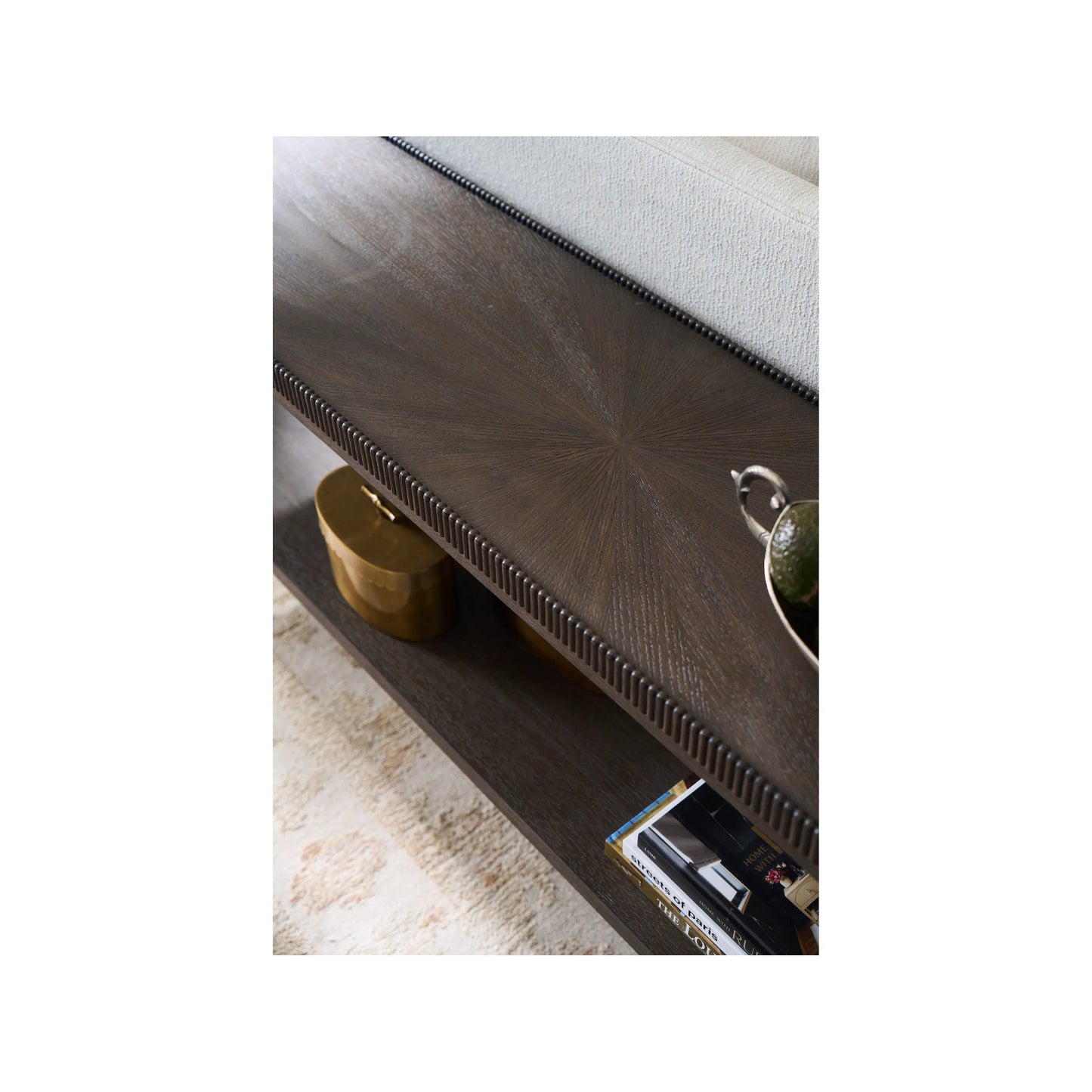 007 SI-2473017 | Lifestyle | Montclair Console by Universal Furniture in cocoa. Made from unique in a transitional style.