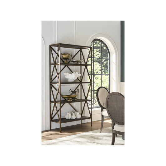 Montclair Etagere by Universal Furniture in cocoa. Made from unique in a transitional style.