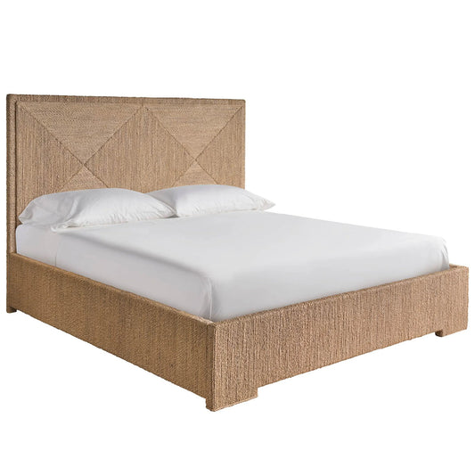 001 SI-2473044,SI-2473045 | Primary Silo | Oasis Abaca Woven Bed by Coastal Living by Universal Furniture in natural oak. Made from unique in a rustic style.