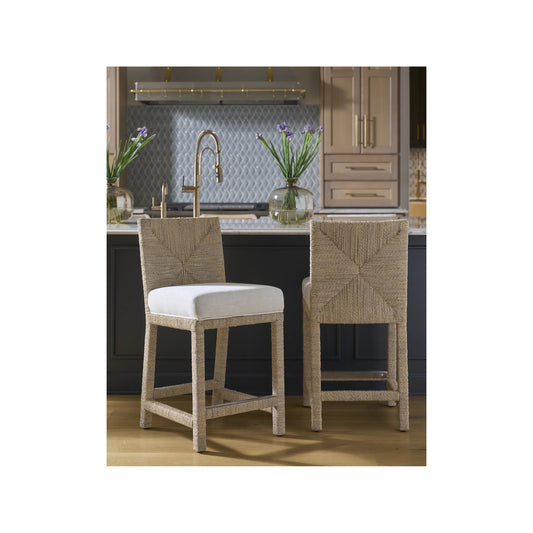 Oasis Abaca Counter Chair by Coastal Living by Universal Furniture in dockside natural tan oak. Made from unique in a unique style.