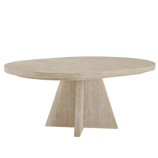 001 SI-2473077 | Primary Silo | Oasis Dockside Round Dining Table by Coastal Living by Universal Furniture in dockside natural tan oak. Made from unique in a transitional style.
