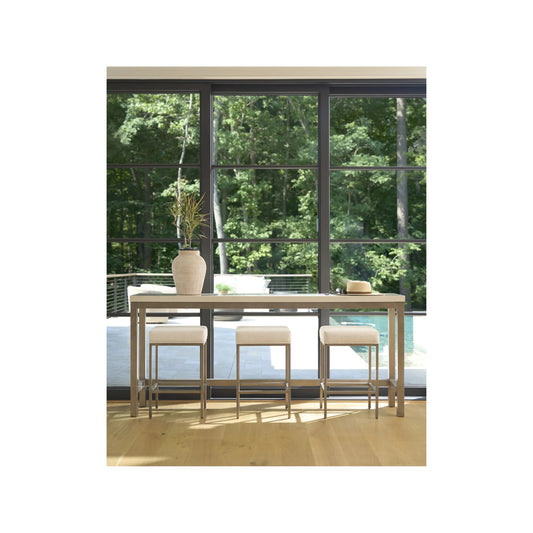 Oasis Console with Stools by Coastal Living by Universal Furniture in antique nickel. Made from 92% polyester, 8% linen in a unique style.