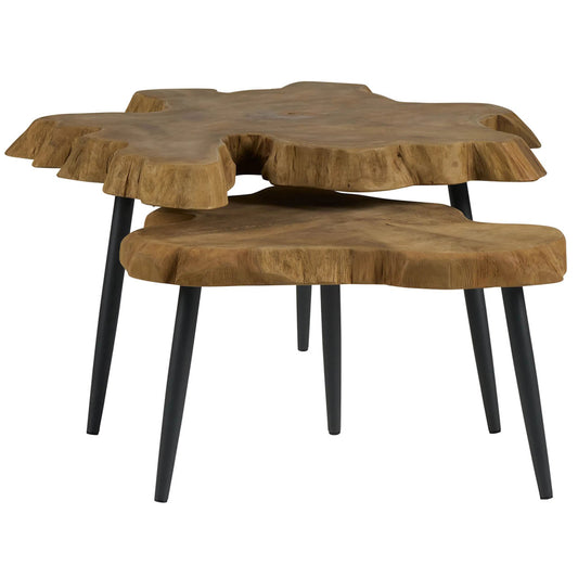 001 SI-2473088 | Primary Silo | Oasis Driftwood Nesting Tables by Coastal Living by Universal Furniture in natural teak. Made from unique in a cottage & farmhouse style.