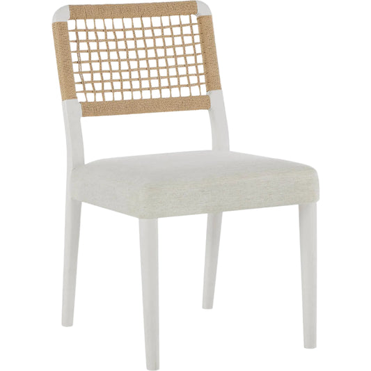 001 SI-2473106 | Primary Silo | Oasis Shoreline Chair (Set of 2) by Coastal Living by Universal Furniture in shoreline white. Made from 92% polyester, 8% linen in a rustic style.