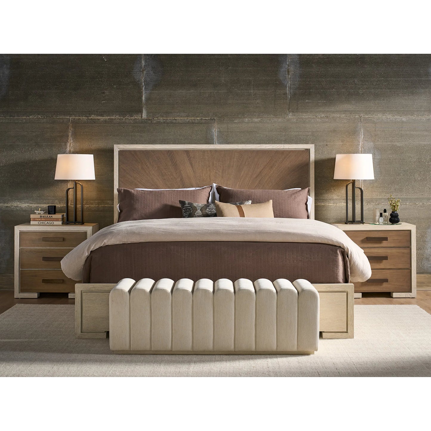 001 SI-2627682,SI-2627683 | Lifestyle | Modern Mist Panel Bed by Universal Furniture in natural. Made from unique in a unique style.