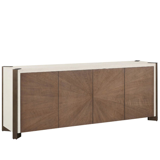 005 SI-2627677 | Primary Silo | Modern Mist Credenza by Universal Furniture in smoked gold, mist. Made from unique in a unique style.