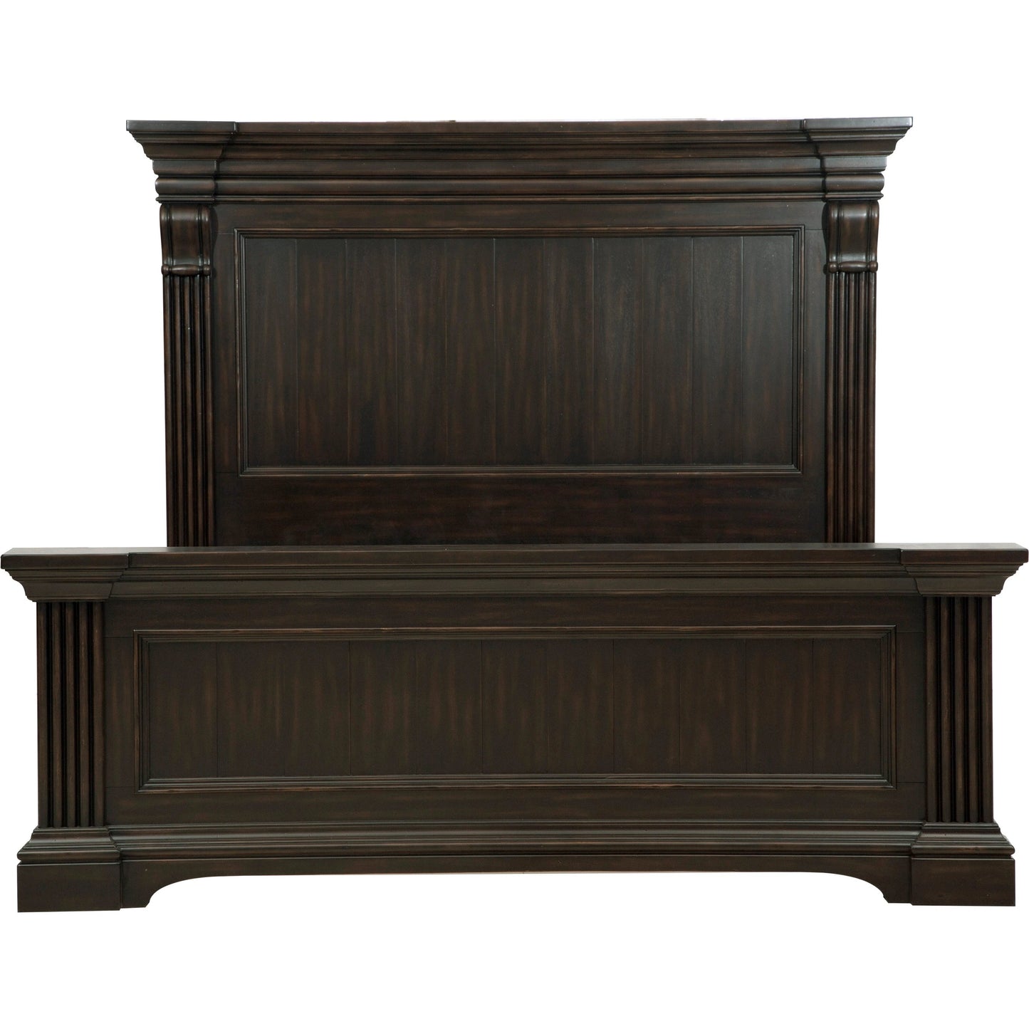 002 SI-2155448 | Additional Silo | Caldwell Bed by Pulaski Furniture in deep brown. Made from acacia veneers, asian hardwood in a traditional style.