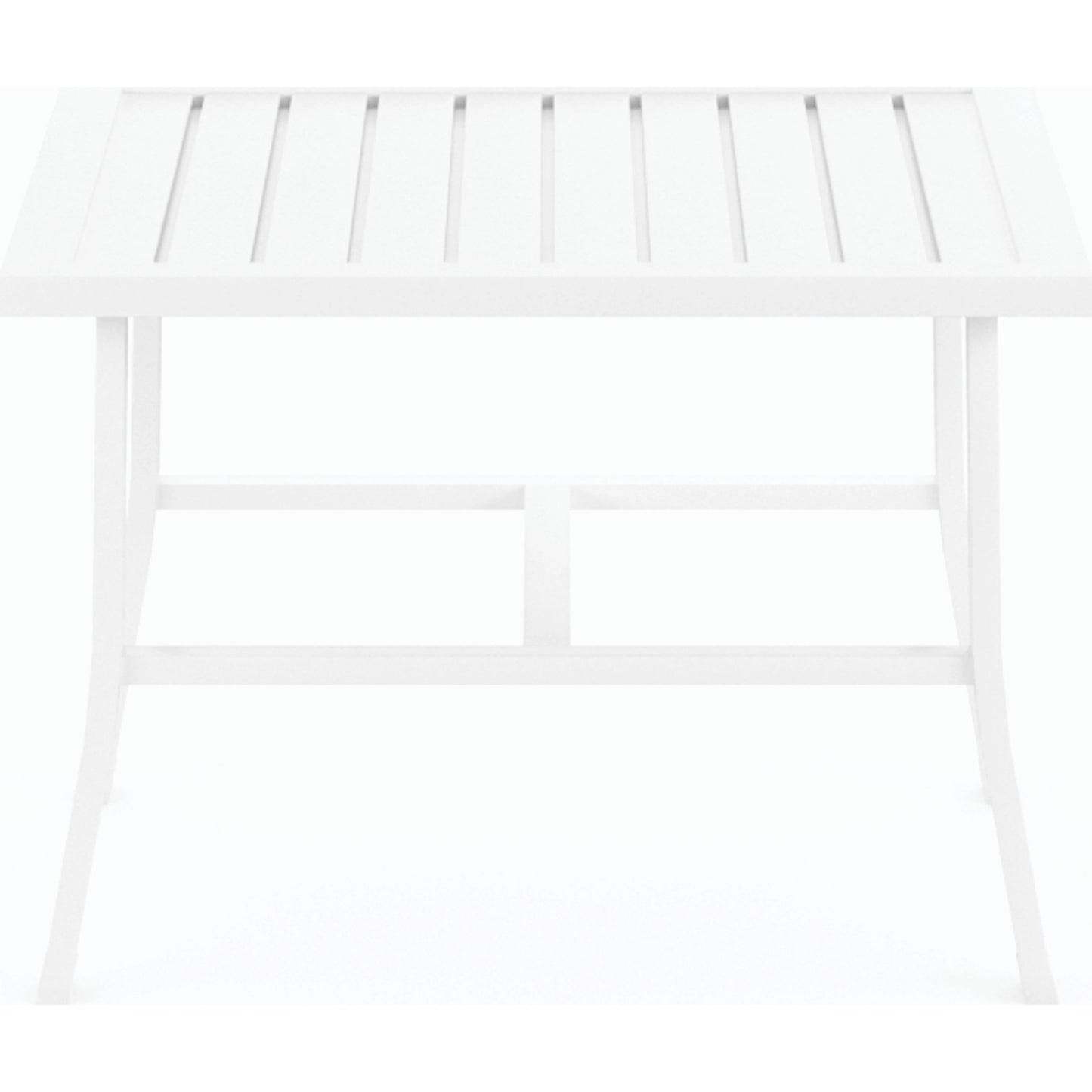 002 SI-2167201 | Additional Silo | Bristol Outdoor End Table by Sunset West in white. Made from aluminum in a modern style.