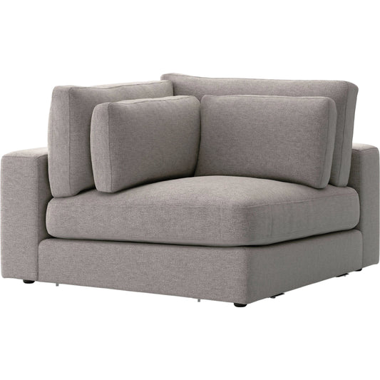 001 SI-1714506 | Primary Silo | Bloor Sectional Build Your Own by Four Hands in chess pewter. Made from 100% polyester, pine plywood, solid pine in a modern style.