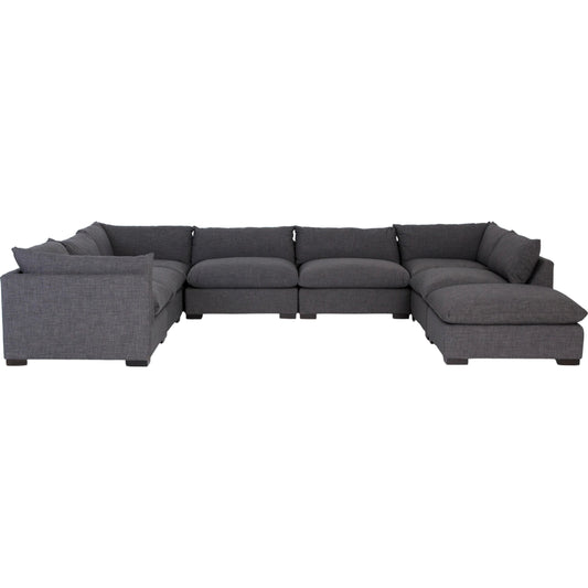 001 SI-1717201 | Additional Silo | Westwood 7-PC Sectional by Four Hands in bennett charcoal. Made from 100% polyester, solid banak, solid pine in a modern style.