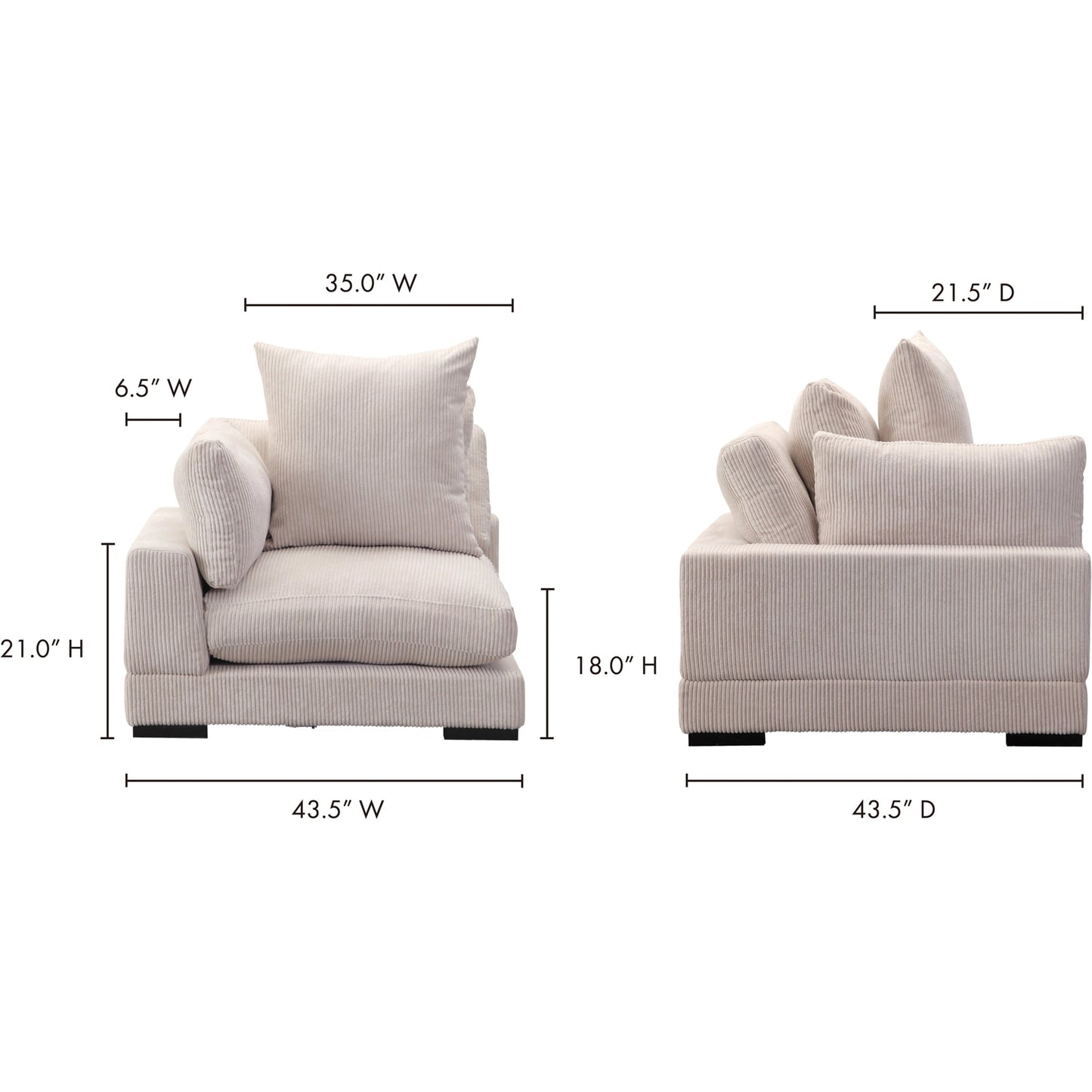007 SR-907430 | Lifestyle | Tumble Corner Chair by Moe's Home Collection in cappuccino. Made from upholstery: 100% polyester, solid eucalyptus wood frame, plywood, s-springs, webbing, upholstery foam in a modern style.